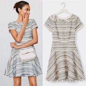NWT Banana Republic Jacquard Fit and Flare Dress - Size 0